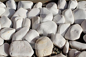 Group of white gray stones