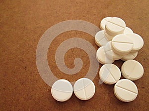 A Group Of White Tablets.