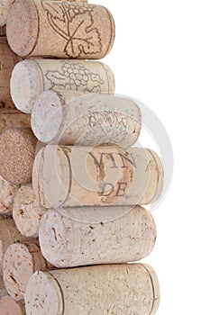 Group of wine corks