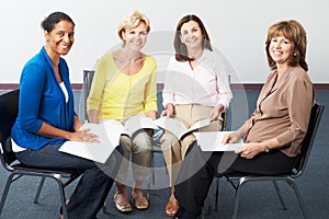 Group Of Women At Book Club