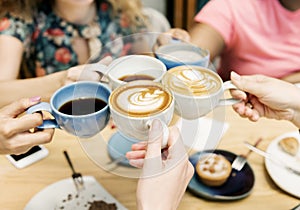 Group Of Women Drinking Coffee Concept