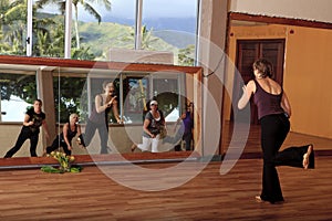 Group of women in a nia exercise class photo