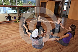 Group of women in a nia exercise class photo