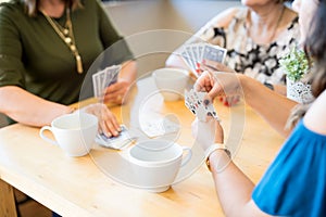 Group of women playing cards