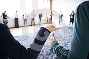 Group work at conference workshop