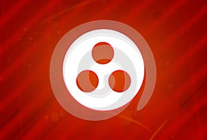 Group work icon isolated on abstract red gradient magnificence background