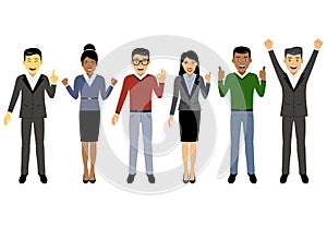 Group of working people, Business men and women in flat style, people characters