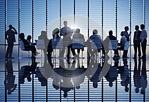 Group of World Business People at a Meeting photo