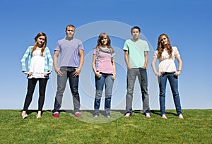 Group of Young Adults or Teenagers