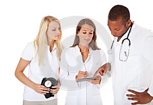 Group of young medical professionals