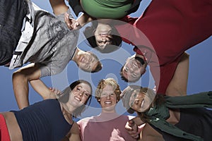 Group Of Young People In Circle