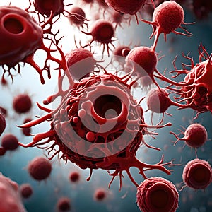 Red blood cells - ai generated image