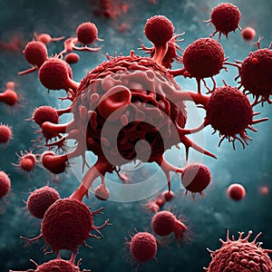 Red blood cells - ai generated image