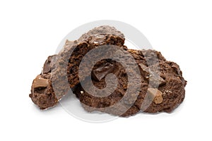 Groupe Of Chocolate Cookies Isolated On White