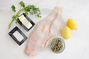 Grouper with Lemon-Caper Butter Ingredients