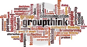 Groupthink word cloud