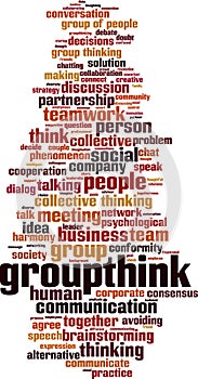 Groupthink word cloud