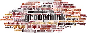 Groupthink word cloud