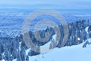 Grouse Mountain Winter sunrise