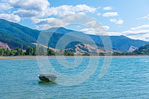 Grove arm of Queen Charlotte sound at South Island of New Zeland