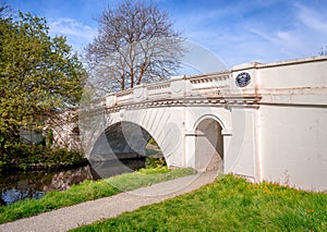 The Grove Park Ornamental Bridge in Cassiobury Park, Watford.