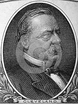 Grover Cleveland a portrait from old American Dollars photo