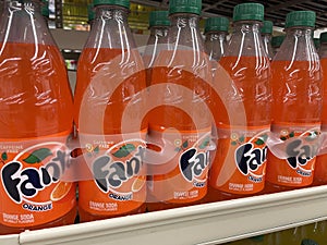 Food Lion grocery store Fanta orange soda 6 packs