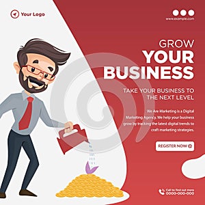 Grow your business banner design