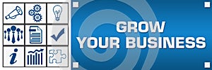 Grow Your Business Symbols Grid Left