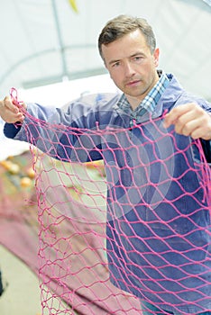 Grower sorting out net