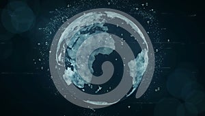 Growing global network and data connections concept.