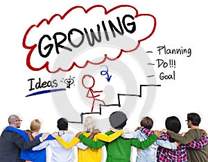 Growing Growth Mission Success Opportunity Concept