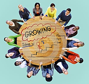 Growing Growth Mission Success Opportunity Concept