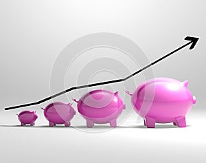 Growing Piggy Shows Increased Savings