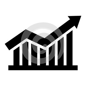 Sales growing.Growing sales chart.Success business with growing graph.