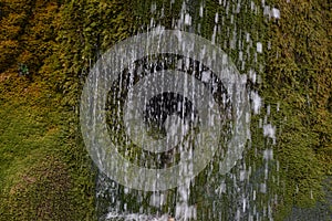 water curtein of the DreimÃÂ¼hlenwasserfall in the Eifel