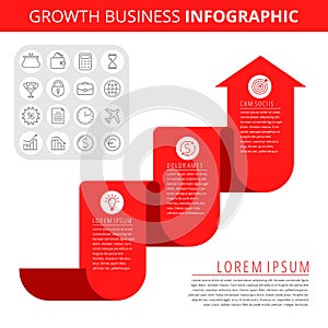 Growth Business Infographic Concept