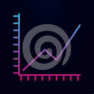 Growth chart nolan icon. Simple thin line, outline vector of web icons for ui and ux, website or mobile application