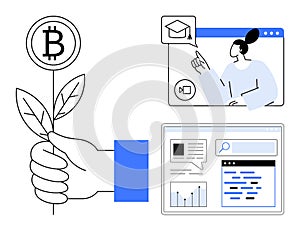 Growth in Cryptocurrency, Learning, and Data Analysis in Modern Digital Environments