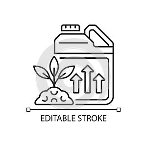 Growth enhancer linear icon photo