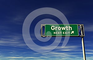 Growth - Freeway Exit Sign