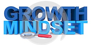 Growth mindset on white