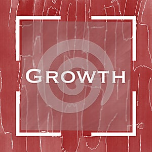 Growth Red Abstract Background Think Lines Text