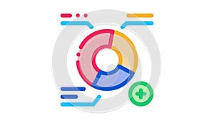 Growth Round Infographic Icon Animation