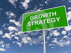 Growth strategy traffic sign