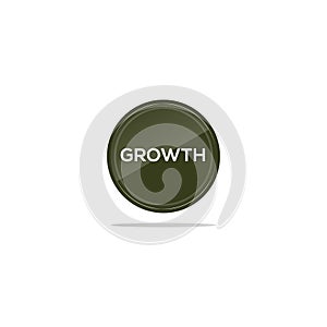 Growth text in green circle