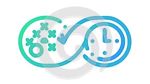 Growth Transformation: Continuous Progress Evolution Icon, vector design Generative AI