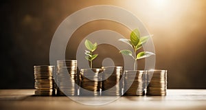 Growth from wealth - A symbol of financial prosperity