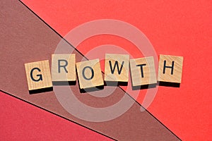 Growth, banner headline with copy space