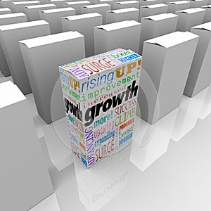 Growth Words One Box Best Product Competitive Edge Advantage